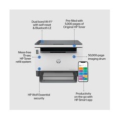 HP LaserJet Tank MFP 1604w Printer - Efficient, High-Quality Printing for Home and Office